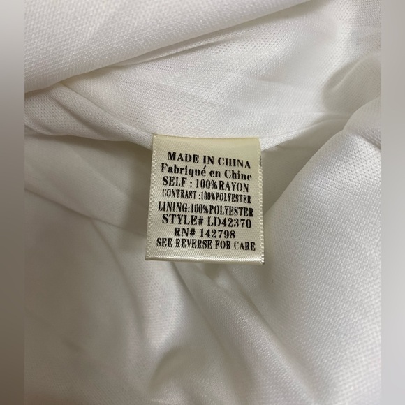 Loveriche for Anthropologie white dress with tassels size S - Picture 7 of 7